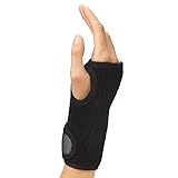 Champion Wrist Support, Universal Fit, Removable Splint, 2-Strap, Airmesh Fabric, Black,