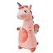 zhangmeiren In Piedi Peluche Unicorno Adorabile Cute Cuscino Morbido Cuscino Piccoli Regali può Essere Quello di Scrivere Biglietti di Auguri (Color : Pink, Size : 60cm)