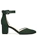 Life Stride Womens Admire Block Heel Ankle Strap Pump Tartan Green 11 W