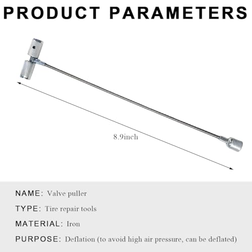 Image of DXNQ Valve Stem Installation Fishing Tool, Valve Stem Puller Tire Repair Fishing Tool, Universal Auto Plug Core Remover for Valve Stem Installation and Removal, Car Accessories