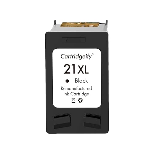 Cartridgeify 21XL Schwarz Druckerpatronen Kompatibel mit HP 21 XL Patronen Multipack, für HP PSC 1410, Officejet 4315, Deskjet 3940 D1530 D2360 D2460 F380 F2180 F2224 F4180 Cartridgeify 21XL Schwarz Druckerpatronen Kompatibel mit HP 21 XL Patronen Multipack, für HP PSC 1410, Officejet 4315, Deskjet 3940 D1530 D2360 D2460 F380 F2180 F2224 F4180