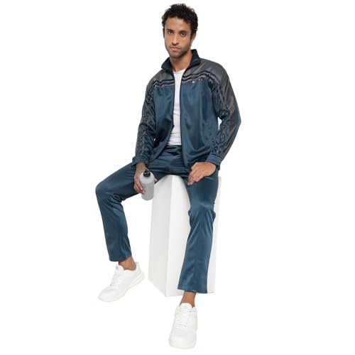 Image of OFF LIMITS Men's Polyester Elan Track Suit (Teal Medium)