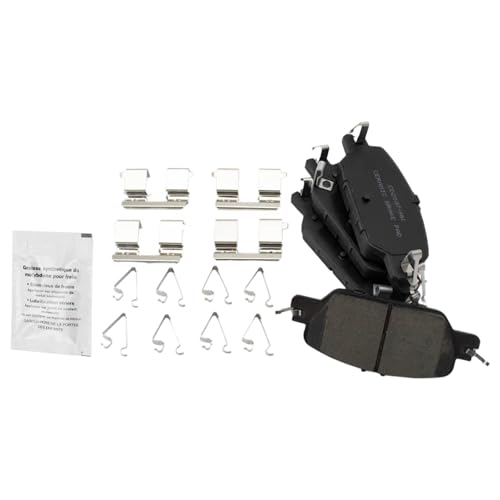 Image of TRQ Rear Ceramic Brake Pad and Rotor Set