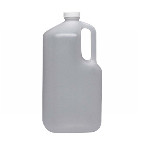 Wheaton 222333 HDPE Square 1 gallon Jug Bottle, with 38-400 White Polypropylene Screw Cap (Case of 4)