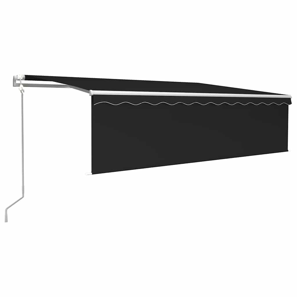 Tenda da sole retrattile automatica, 500 x 300 cm, antracite