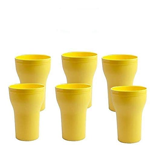 Plastic Glass, Freezer Safe Glass, 300ml, Multicolor (Set of 6