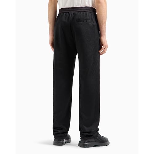 Armani Exchange Men's Cotton Jacquard Trouser with All Over Logo4