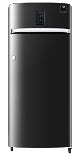 Image of Samsung 209L 3 Star Inverter Direct-Cool Single Door Digi-Touch Curd Maestro Refrigerator Appliance (RR23C2J33BX /HL,Luxe Black)