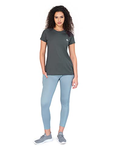 Image of TECHNOSPORT Women's 100% Polyester Regular Fit T-Shirt