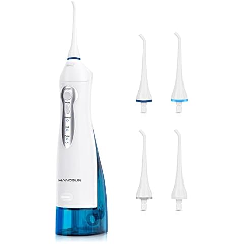 Hangsun Water Flossers for Teeth Cordless Dental Oral Irrigator 300ML Teeth Cleaner Picks with 4 Jet Tips 3 Modes Cover