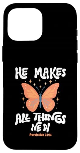 He Make All Things New Revelation 21:5 スマホケース iPhone 16 Pro Max 用