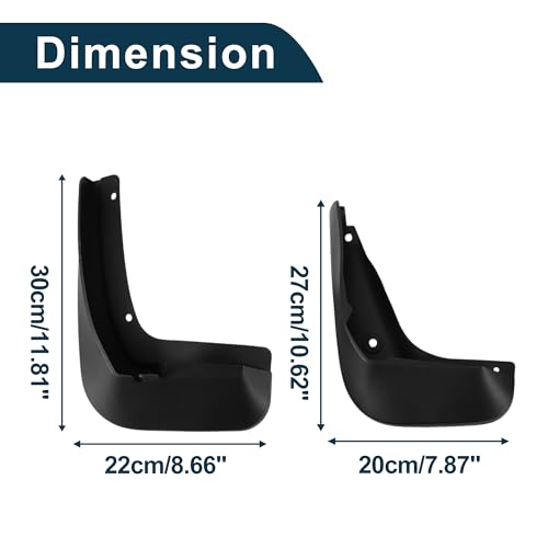 Image of Mud Flaps Splash Guards for Volkswagen Golf Wagon MK7 2016-2023 W /Mount Accessories Mud Guards Front and Rear 1 Set