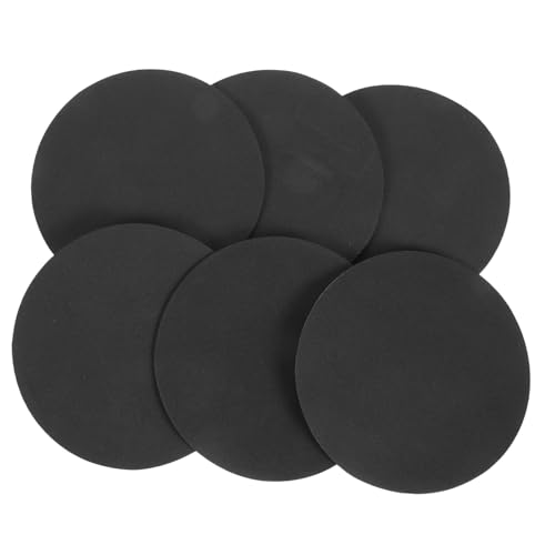 Veemoon 6 Piezas cojín base mesa pequeño filtro de acuario mini luces a pilas lampara escritorio flexo escritorio pegatinas de esponja antideslizantes base de lámpara de escritorio Black