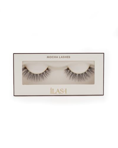 Image of iLashUK Flirty Pre-Mapped Lashes, Wispy Choppy Cat Eye,Black, Bandless Lightweight Fibres, 6-13mm, D Curl