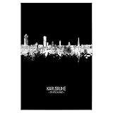 artboxONE Poster 30x20 cm Städte Karlsruhe Germany Skyline 