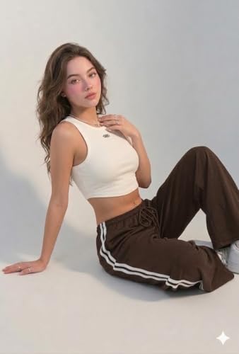 Image of Irana Women Lower Track Pants for Women Cotton Joggers High Waist Stretchable Gym Wear Lounge Pants Ladies Sports Trousers Workout Bottom Wear Casual Running Pants Night Wear Pyjama Lowers
