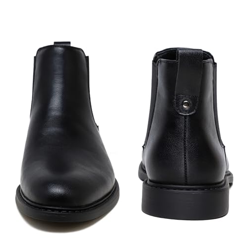 Image of ZOKSOVE Men's Black Chelsea Boots-Slip-On Comfy Mens Casual Suede Ankle Boots