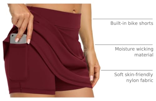 Image of LouKeith Tennis Skirts for Women Golf Athletic Activewear Skorts Mini Summer Workout Running Shorts with Pockets