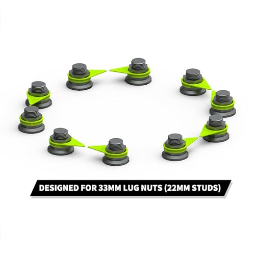 Image of Loose Wheel Nut Indicator for 33MM Lug Nuts,Green (Pack of 100)