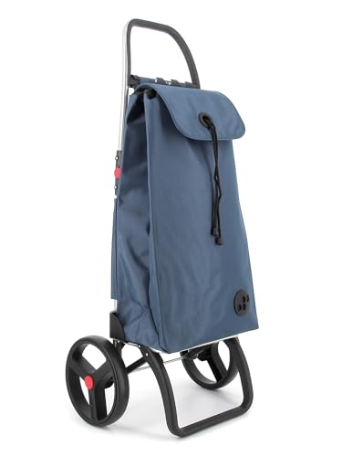 Chariot de Course Rolser I-Max MF 2 Grandes Roues Pliante - Denim