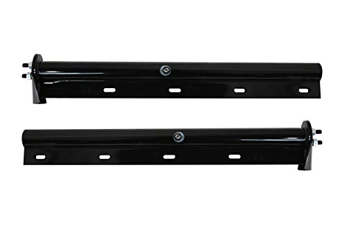 Review Discount TBOZZ Black Straight Spring Loaded Mud Flap Hanger,Round Tube Style,1-1/8" Bolt Spacing,30" Length