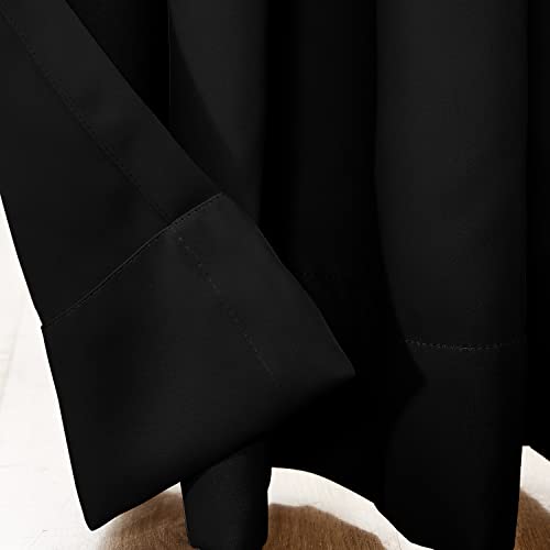 Rose Home Fashion Rhf Privacy Room Divider Curtain 8Ft Tall X 12.5 Ft Wide: No One Can See Through, Total Privacy(12.5X8)-Black (Comin18Ju029058) #TOP4