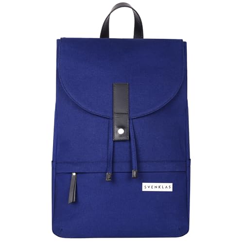 Image of Svenklas Hagen Backpack - 20 L Organic Cotton Italian Leather 16 inch Inch Laptop Bag For Men and Women