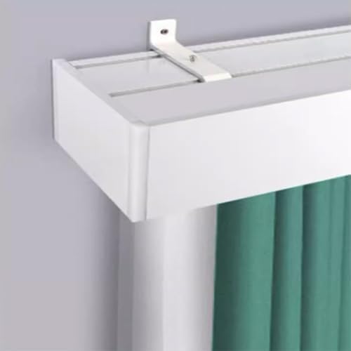 Three-in-One Silent Shower Track System - Wall-Mounted Room Divider with Spliced Rail, 137.8in Integrated Track for Seamless Installation - Ideal for Bathrooms & Spaces