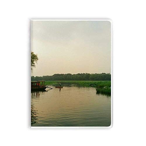 Carnet de photographie paysage Sunset Lake View carnet de notes couverture souple