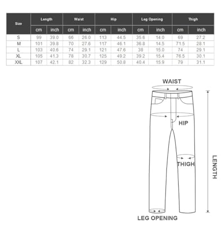 Men's Vintage Solid Jogger Jeans Pants Spring Elastic Waist Drawstring Washed Straight Denim Trousers4