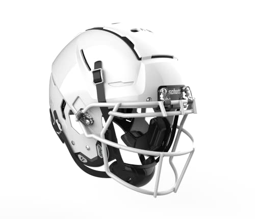 F7 VTD Collegiate Varsity Football Helmet, Small, Molded Gloss White, F7 ROPO-SW-NB-VC Facemask Attached