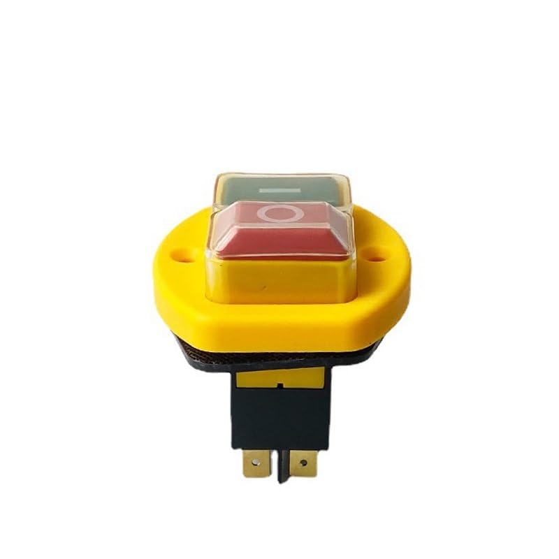 YCZ3-B Electromagnetic Switch 4/5 Pin 110/220V On Off Push Button Restart and Under Voltage Protection Can Replace KJD17(4 Pins,110V)