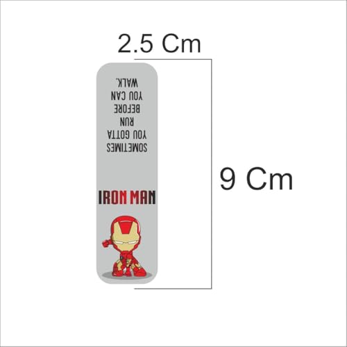 Image of Zesta Magnetic Bookmark | Aesthetic Book Mark for Reading | Cute Anime Bookmarks for Kids, Students | Book Accessories for Novels, Gifts for Readers (Superhero A, Medium (9X2.5 Cms))