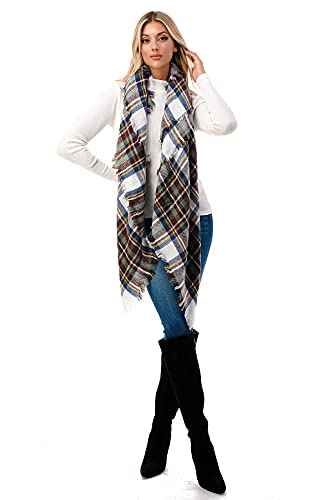 Fall Winter Scarf Plaid Oversized Scarf for Women – Ideal Winter Women's Scarves & Wraps; Perfect Lightweight Accessory & Gifts for Women2