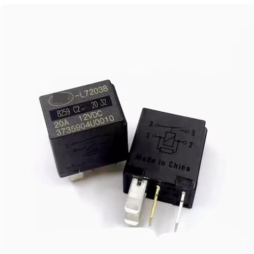 Relais JAC-L72038 3735904U0010 12V 20A 4PIN pour circuit automobile en lot de 5 pièces