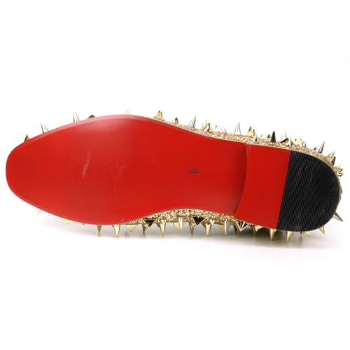 FI-7517 Glitter Multi Size Spikes Slip on Loafer4