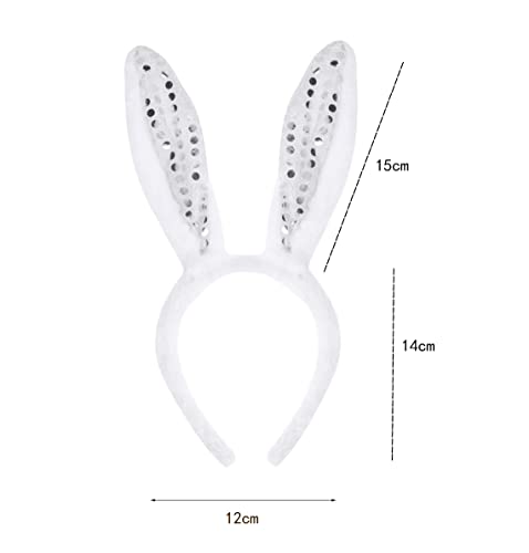 CHUANGOU 6 stuks Bunny Ears Hoofdband, Pasen Party Head Wear, voor Cosplay Party Kostuum Accessoires. - Image 3