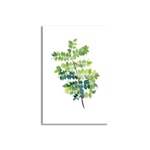 �A�� ���A�� �k�� 3 �� �A�[�g�p�l�� 3 �p�l�� �O���[�� �΂̗t ���_�� �ǃA�[�g �C���e���A �G�� �|�X�^�[ �L�����o�X �Ǐ��� �Ǌ|�� ������� �{�[�h �\�t�@�̔w�i �ǂ̊G ���蕨 �ؘg�t���̊����i (70x100cm�i28x40in�j,K)