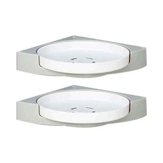 Organizador de ducha esquinero giratorio de 360°, organizador de ducha Lazy Susan, sin taladrar, estante de ducha para baño, dormitorio, cocina