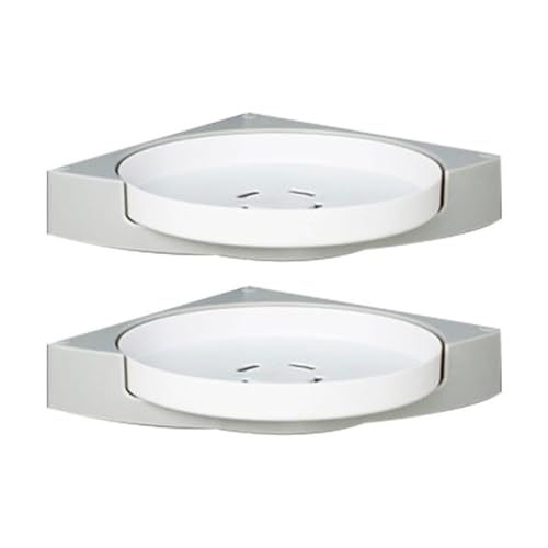 OCKULT Étagère d'angle de douche, rotation à 360°, plateau tournant pour douche, organiseur de...
