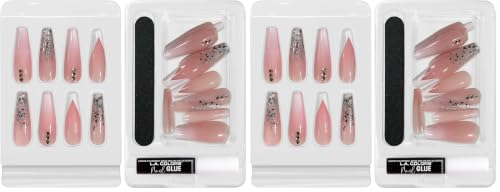 Image of L.A. COLORS Lavish Nail Luxe Finish Nail Tip Kit (carded), Starlight CNT470 (Pack of 2)