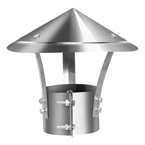 Chapeau de cheminée conique anti-pluie pour conduit de cuisine 210mm