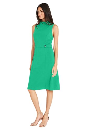 Image of Maggy London Women's Versatile Mock Neck Sleeveless A-line Dress for Women | Womens Dresses