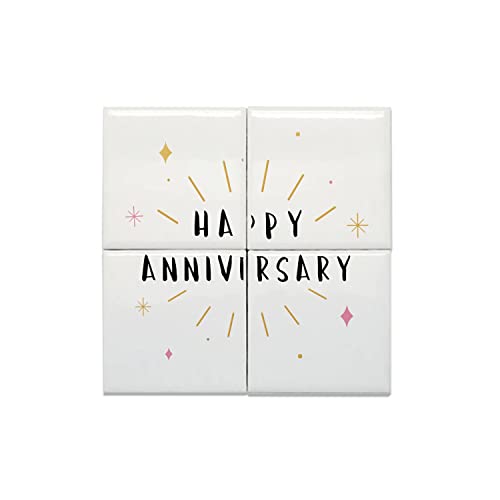 Idée cadeau couple mariage : les carreaux céramique Happy Anniversary