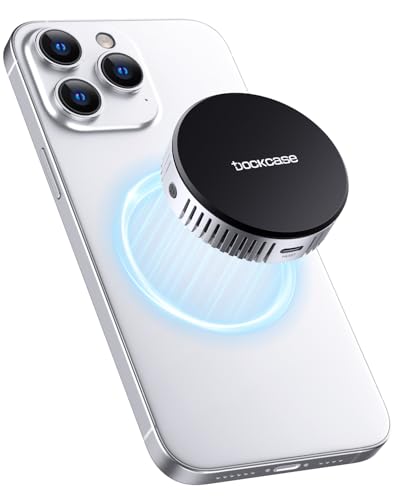 DOCKCASE Case SSD Magnetico per M.2 NVMe, USB-C 10Gbps, Ventola di Raffreddamento Integrata, Protezione da Perdita di Alimentazione in 3s, Porta Aux da 15W, Fino a 2TB per iPhone 16/15 Pro Max Argento DOCKCASE Case SSD Magnetico per M.2 NVMe, USB-C 10Gbps, Ventola di Raffreddamento Integrata, Protezione da Perdita di Alimentazione in 3s, Porta Aux da 15W, Fino a 2TB per iPhone 16/15 Pro Max Argento