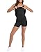 HDE Womens Exercise Workout Dress with Built-in Shorts Sleeveless Athletic Dresses for Golf Tennis Black - L