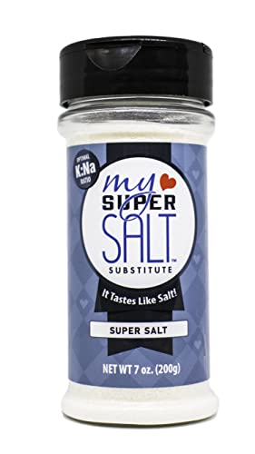 My SUPER SALT Low Sodium Salt Substitute - It Tastes Like Salt - Cook and Bake With It - Use Just Like Salt! Contains Only Essential Nutrients.