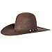 RODEO KING Mens RK490 RK 7X Self Band 4 1/2` Brim Open Felt 71/2 Hickory
