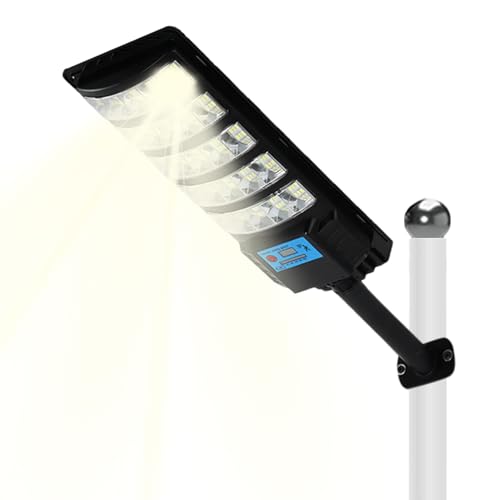 Zyntora Luces Solares Para Aparcamiento - Farola Impermeable Con Sensor De Movimiento,Farolas Con Mando A Distancia Para Césped Terraza Garaje Jardín Sendero Entrada |