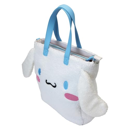 Image of Loungefly Sanrio Cinnamoroll Sherpa Tote Bag with Coin Bag